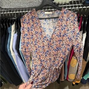 Ramy Brook Pink and Blue Floral Dress